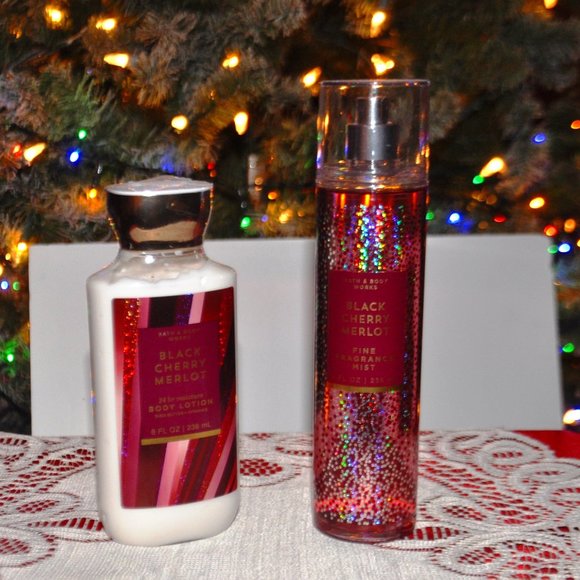 Bath & Body Works Other - Black Cherry Merlot Body Lotion and Black Cherry Merlot Fine Fragrance Mist